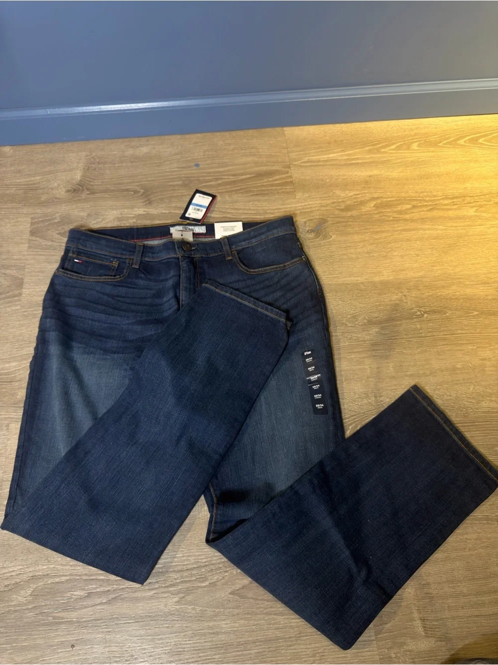 Tommy Hilfiger Men's Straight Jeans - Dark Blue